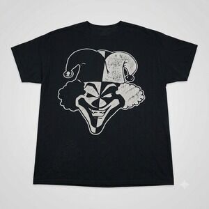 Insane Clown Posse ICP Size 2XL Hatchetman T-Shirt Black Distressed Double Sided